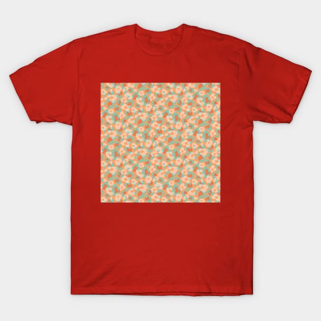 Orange Dotted Animal Print T-Shirt by Carolina Díaz